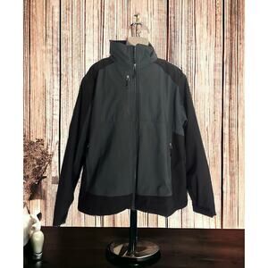 Black Gray Gravel Gear Mens Insulated Soft Shell Jacket Size X-Large